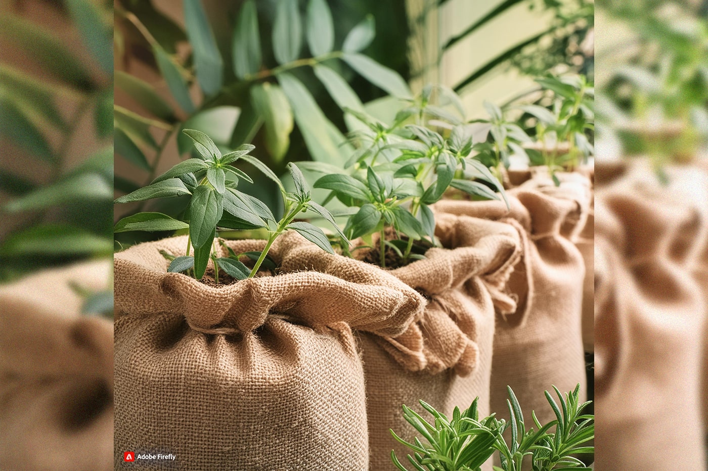AI burlap pot cover