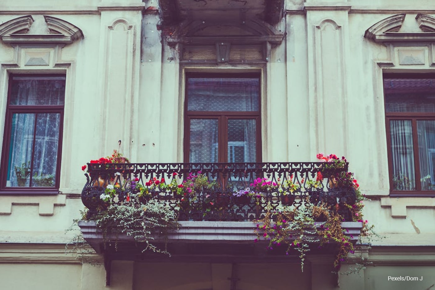 flowers at balcony