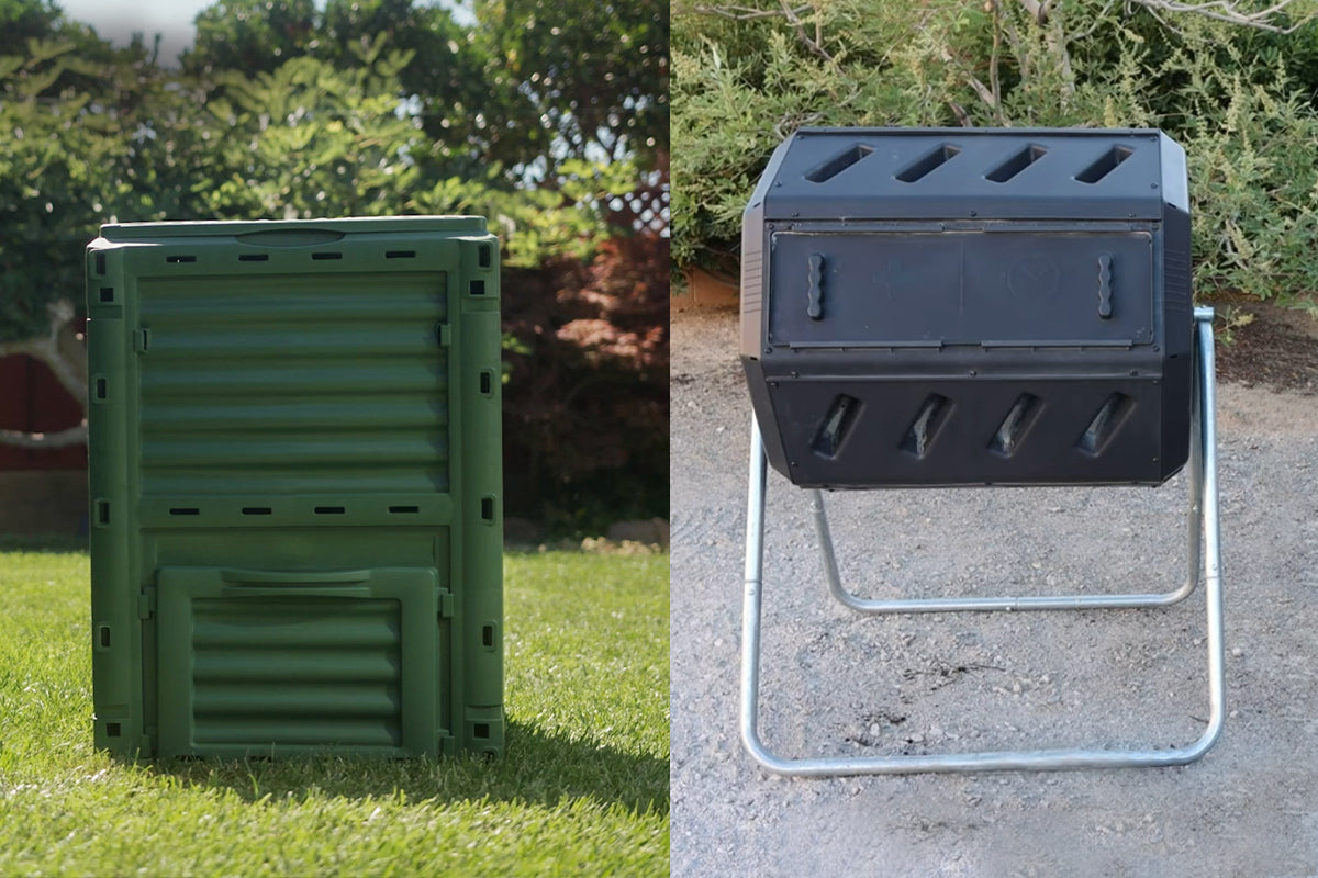 SEGAWE 80 Gallon Large Compost Bin Tumbler - Dual Chamber Garden Composter