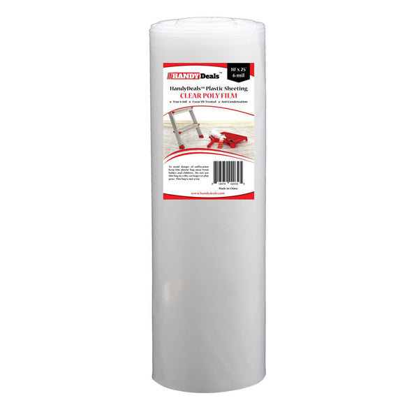 HANDYDeals Plastic Sheeting Clear Poly Film