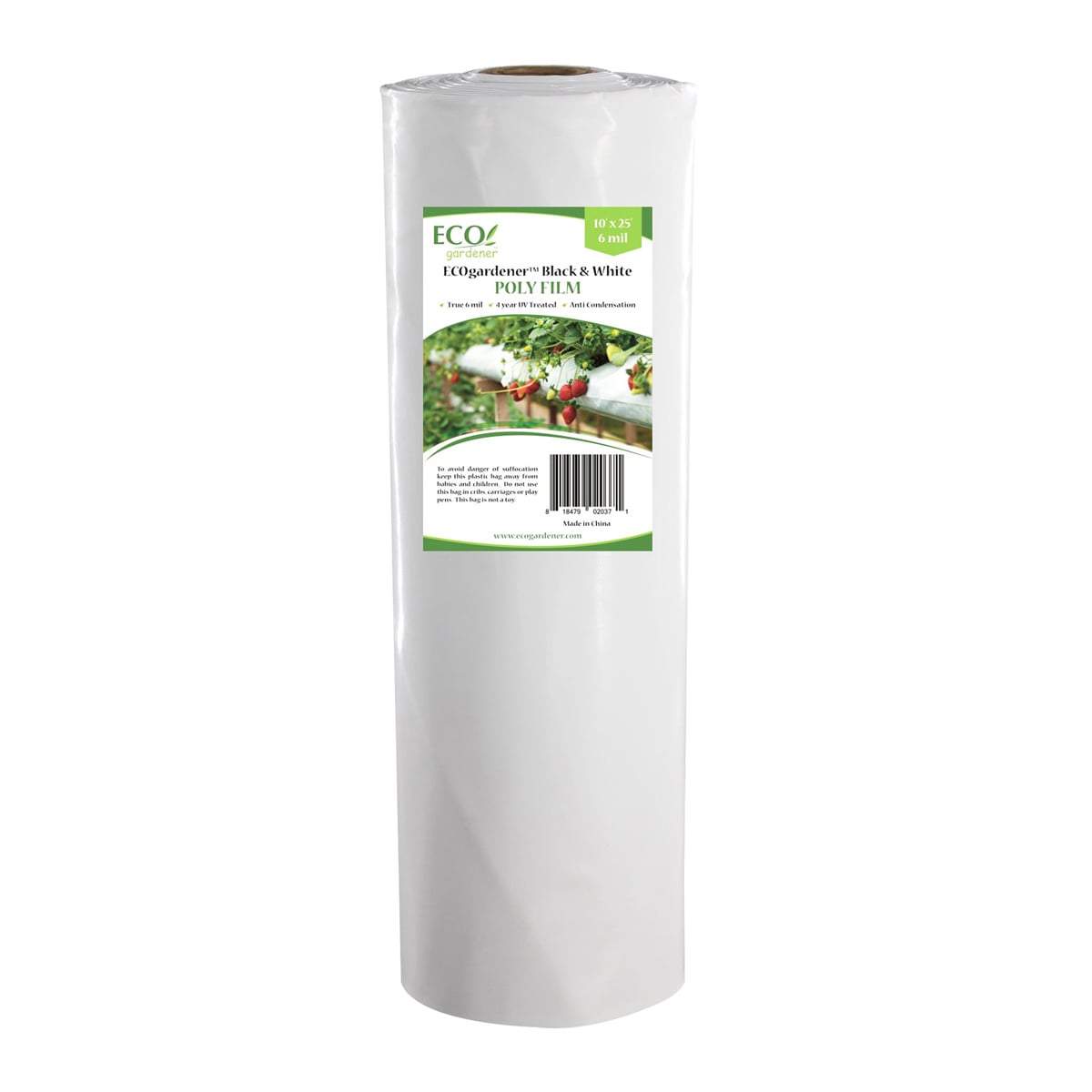 Ecogardener black and white poly film
