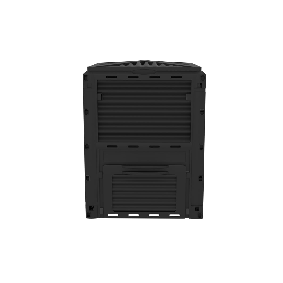 Ecogardener Black Garden Compost Bin Front View