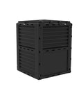 Ecogardener Black Garden Compost Bin Angled Right-Back View