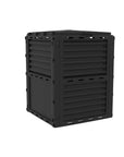 Ecogardener Black Garden Compost Bin Angled Left-Back View