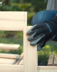 Closeup of Ecogardener Raised Bed being assembled