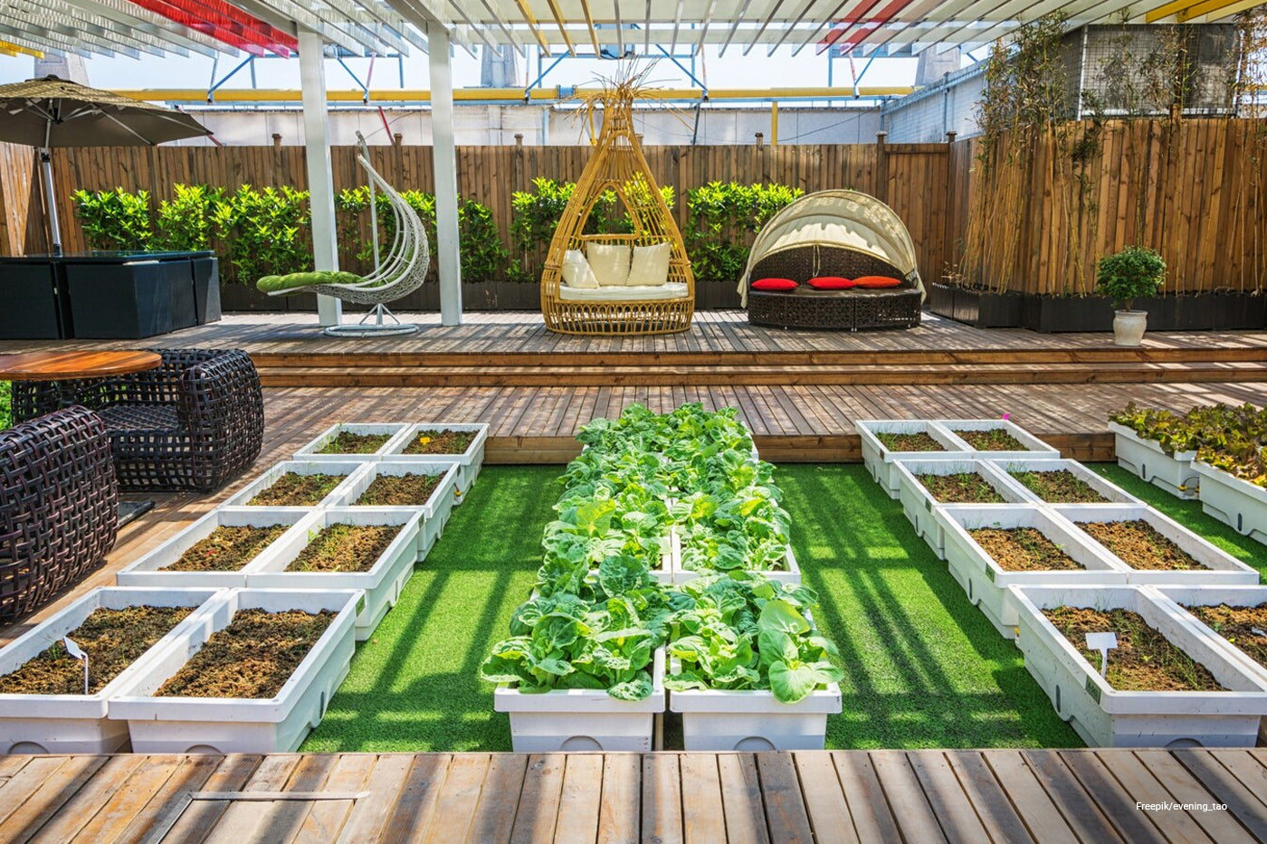patio raised bed garden