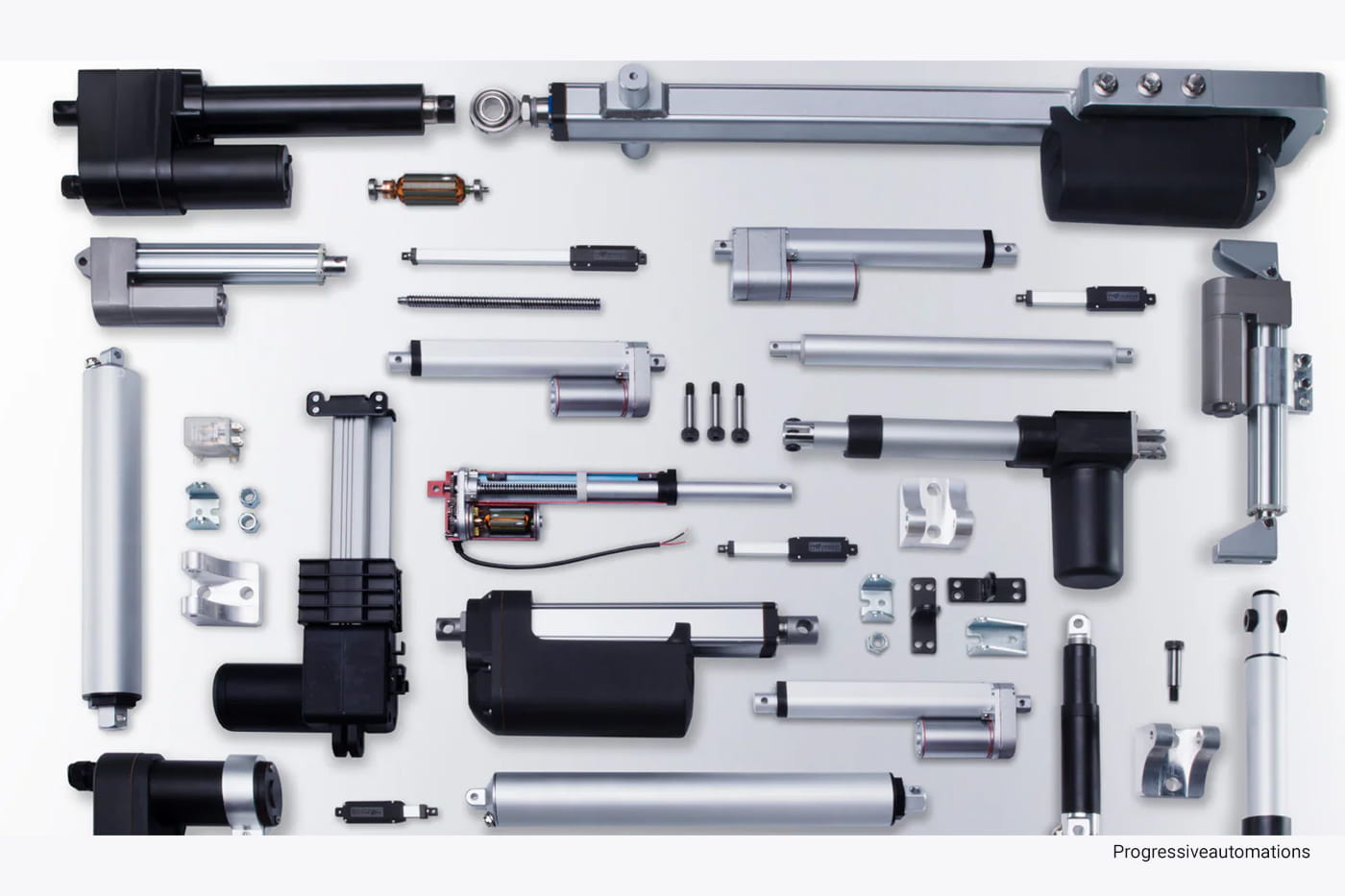 top shot of actuators