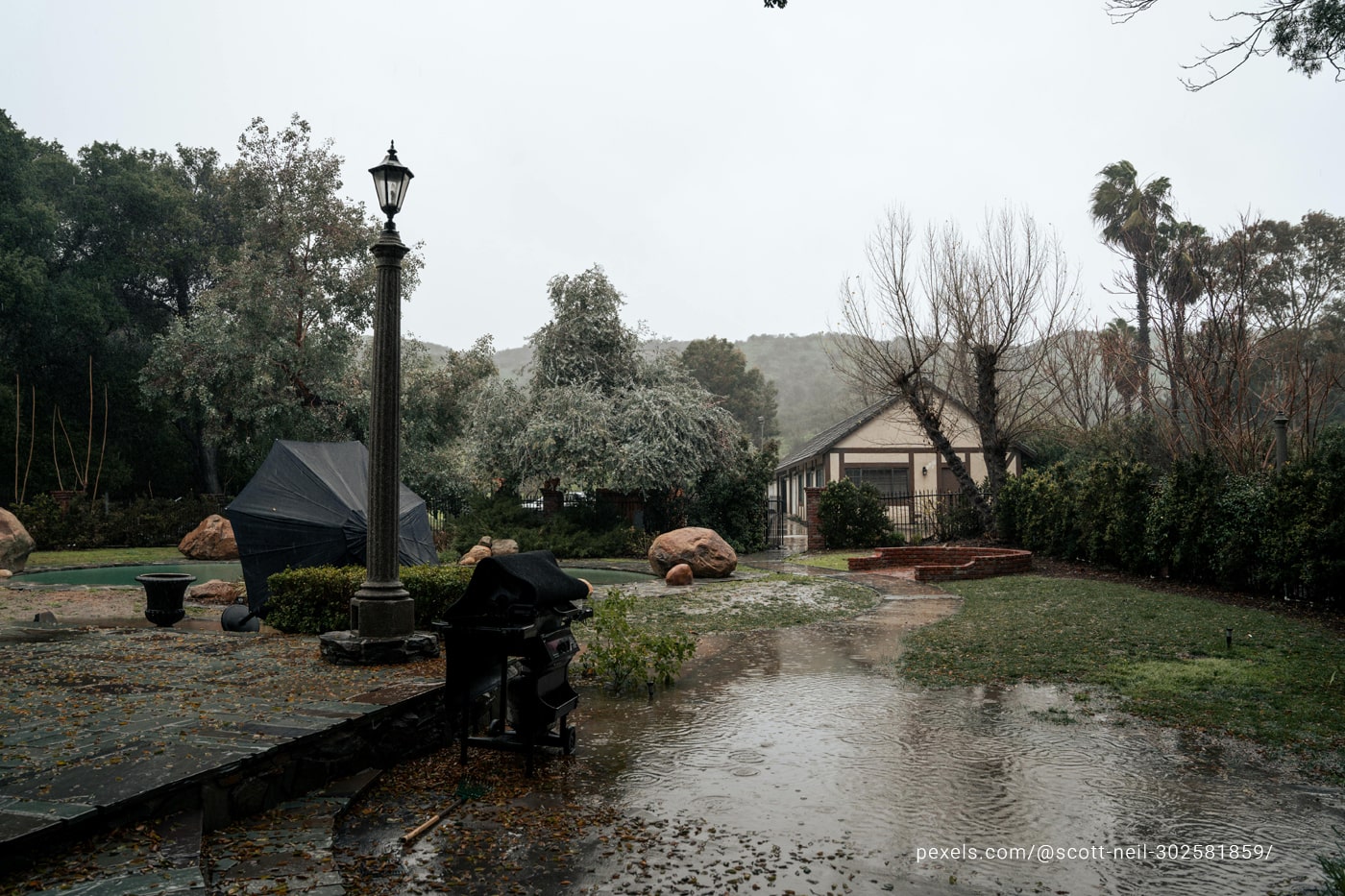 A house in a storm