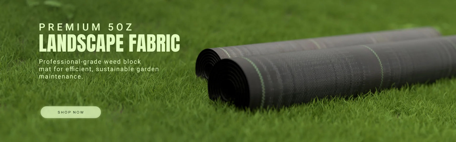 Eco-friendly gardening banner with ECOgardener products