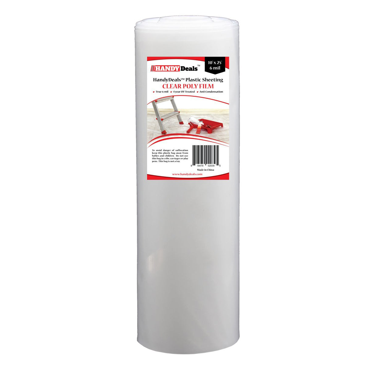 HANDYDeals Plastic Sheeting Clear Poly Film