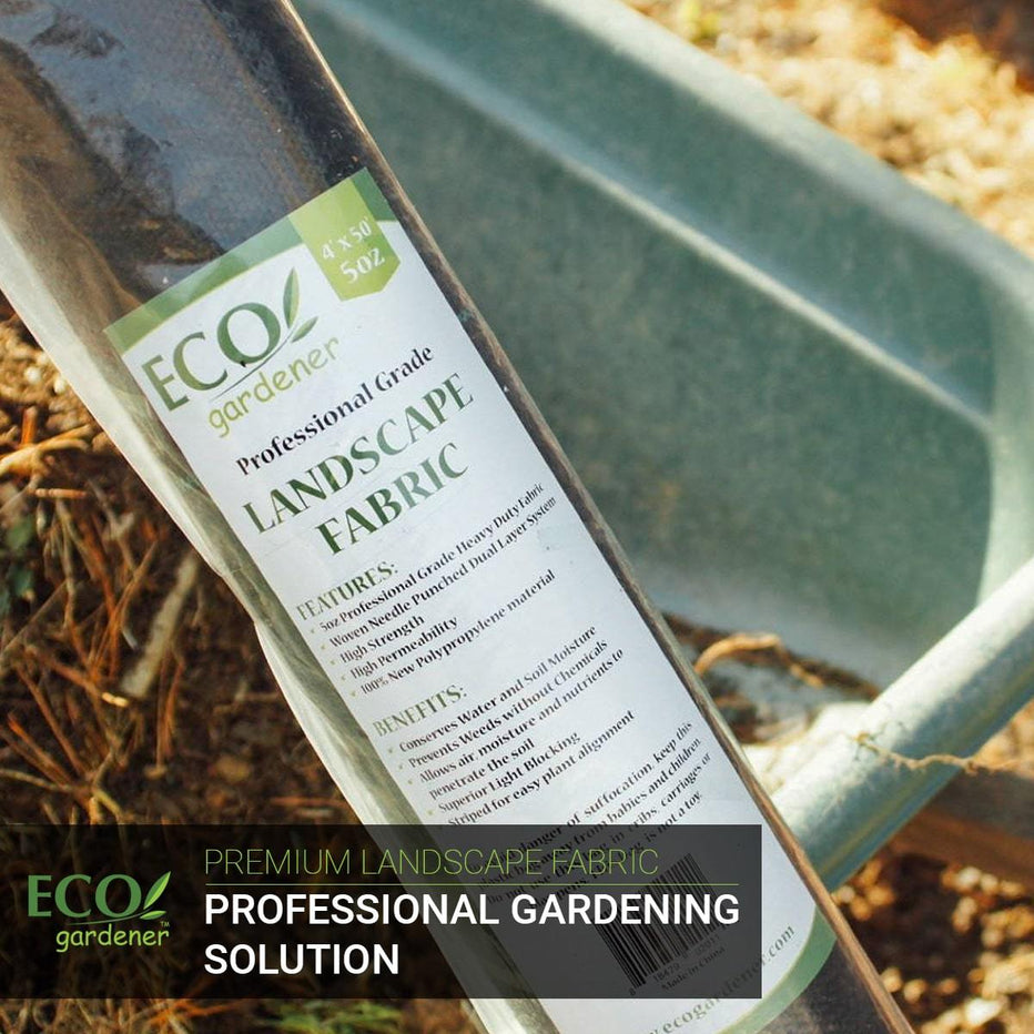 Premium Landscape Fabric Heavy Duty Garden Weed Barrier ECOgardener